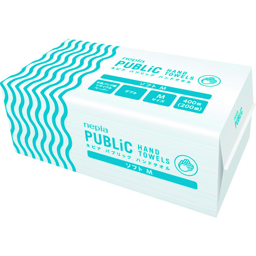 ネピア パブリックハンドタオルソフト200組 25パック入り 79722の通販は