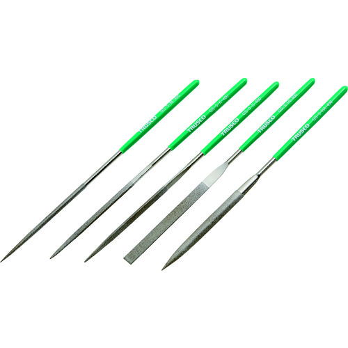 TRUSCO(トラスコ) ダイヤモンドヤスリ 精密用 5本組 セット GS-5-SET-400の通販は