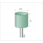 ナカニシ グリーンポリッシャー φ25 円筒 シャンク径6 WA砥粒 #220 10本入 47582の通販は