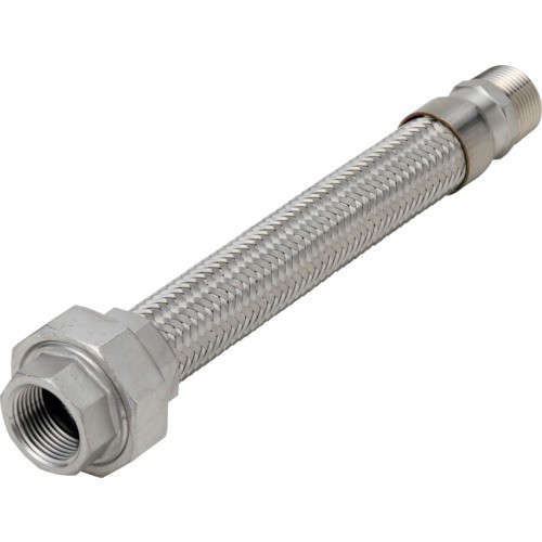 NFK(南国フレキ工業) ユニオン・ニップル式フレキシブルホース 継手SUS304(ALLSUS304) 40A×500L NK-1900/SUS304-40A-500Lの通販は 11,321円