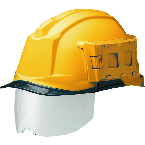 ミドリ安全 IDケース付ヘルメット(ワイドシールド付) SC-19PCLS-ID RA3 α イエロー/スモーク SC-19PCLS-ID-RA3-ALPHA-Y/Sの通販は 7,298円