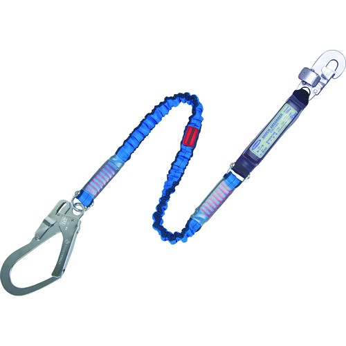 藤井電工(ツヨロン) 胴ベルト型用ランヤード ノビロン 青 TBL-NV99-BL-BPの通販は