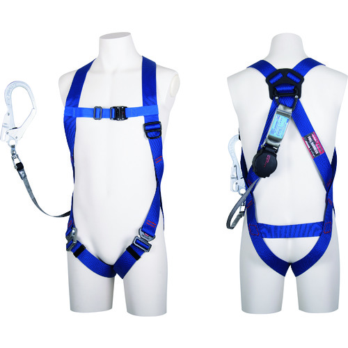 藤井電工(ツヨロン) ライトハーネス ワン・ハンドリトラ 青 Mサイズ TH-510-OH93SV-OT-BL4-M-R23-BX