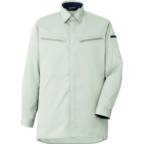 ミドリ安全 男女共用 ハーネス対応 長袖シャツ VES2591 上 シルバーグレー L VES2591-UE-Lの通販は 6,988円