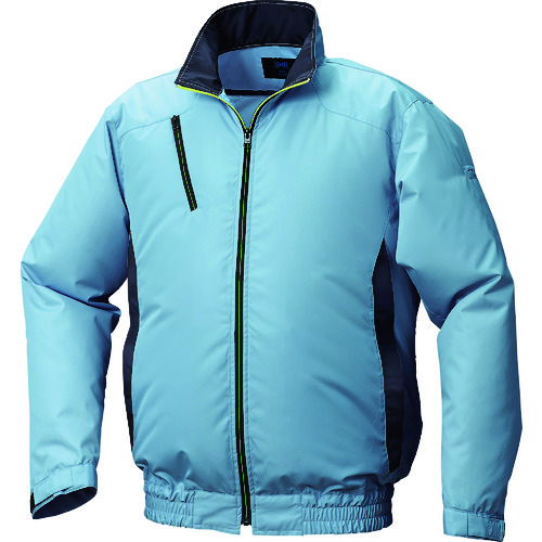 空調服 ポリエステル製カジュアル空調服ウェアのみライトブルー×ダークネイビー5L 1着 KU92010C-C24-S7の通販は 5,183円