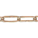 水本機械製作所 黄銅チェーン 30m 線径4mm  BR-4の通販は