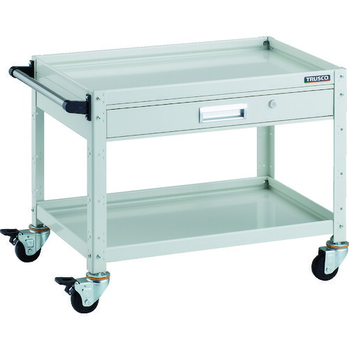 【直送】【代引不可】 TRUSCO(トラスコ) バーディワゴン 750X500 引出付 W色  BDW-672V-Wの通販は 39,908円