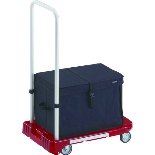 TRUSCO(トラスコ) 樹脂台車 アクロキャリー PC製 省音車輪 600X390 レッド透明 THB付  AC-1PC-R-THBの通販は