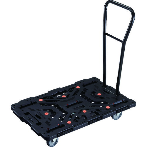 TRUSCO(トラスコ) 連結式樹脂製平台車 ビートル 900X600 自在5輪 脱着式ハンドル付   BT900J5H-E100 16,850円