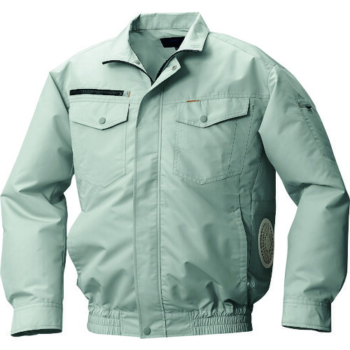 空調服 綿･ポリ混紡横ファンウェアノミモスグリーンLL  KU92030-C07-S4の通販は 7,006円