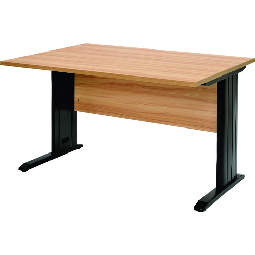 【直送】【代引不可】 TRUSCO(トラスコ) 平机 ナチュラル天板X黒脚 W1200xD700XH700  TSLD1270NA-BKの通販は 29,906円