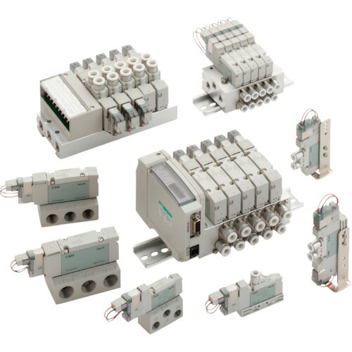 CKD パイロット式5ポート弁 ダイレクト配管 4GA220R-C4-E2-3の通販は