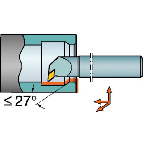 SANDVIK(サンドビック) T-Max P ネガチップ用ボーリングバイト A40T-PDUNR 15の通販はau PAY マーケット -  工具屋のプロ | au PAY マーケット－通販サイト