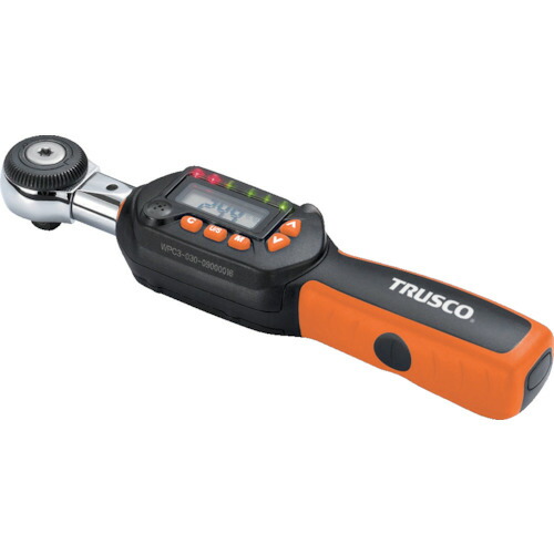 TRUSCO(トラスコ) ヘッド交換式ラチェットデジタルトルクレンチ 差込角9.5mm 6〜30Nm HDT3-030Cの通販は