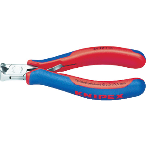 KNIPEX(クニペックス) エレクトロニクスエンドカッティングニッパー 6412-115の通販は