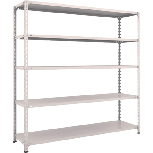 【直送】【代引不可】TRUSCO(トラスコ) 軽量ボルト式棚 開放型 1815X465X1804 天地5段 66X-15の通販は