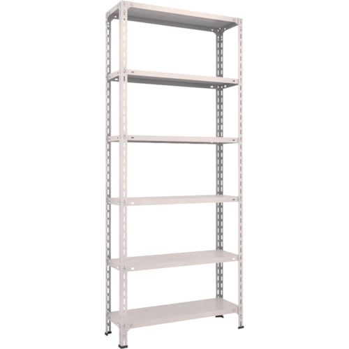 【直送】【代引不可】TRUSCO(トラスコ) 軽量ボルト式棚 開放型 890X315X2104 天地6段 73V-16の通販は