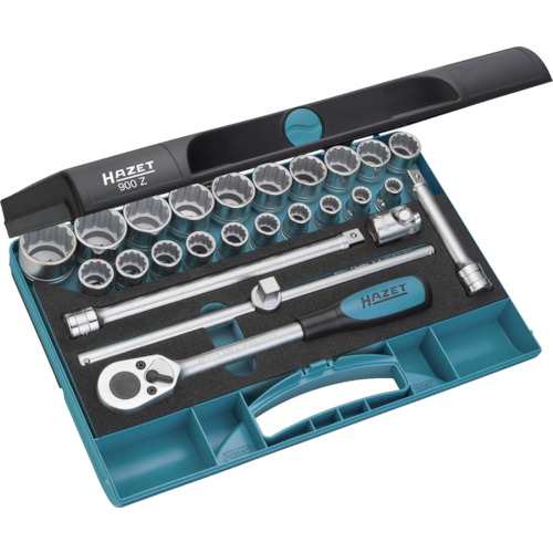 HAZET ソケットレンチセット(12角タイプ・差込角12.7mm) 25点組 900Z