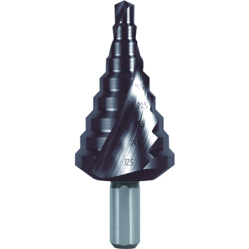RUKO 2枚刃スパイラルステップドリル 30.5mm チタンアルミニウム 101093Fの通販は