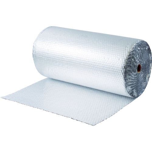【直送】【代引不可】川上産業 気泡緩衝材 アルミプチ Wプチ アルミ箔B 1200X42 ロール 10440