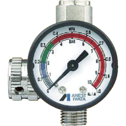 アネスト岩田 ストレート手元圧力計 AJR-02S-VGLの通販は 7,851円