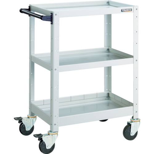【直送】【代引不可】TRUSCO(トラスコ) バーディワゴン 750X500XH880 浅2深1段 ホワイト BDW-973F1-Wの通販は