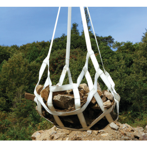 ロックスリング(明大) アイ形ベルトモッコ 900X900 シートなし BM3-09の通販は 50,973円