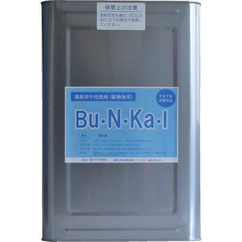 ヤナギ研究所 鉱物油用中性洗剤 Bu・N・Ka・I 18L缶 BU-