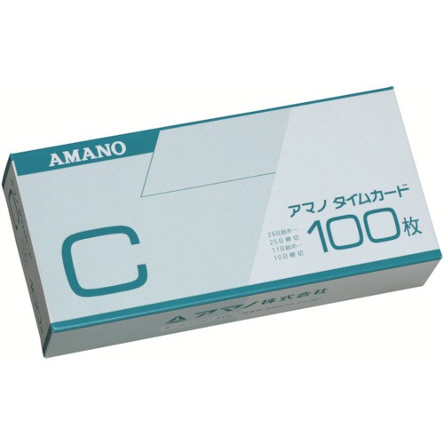 アマノ タイムカードC 100枚入 C-CARD