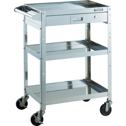 TRUSCO(トラスコ) クリーンラビット 100φ導電車SUS金具ハンドル付 引出付 CRB-963HVSD100の通販は