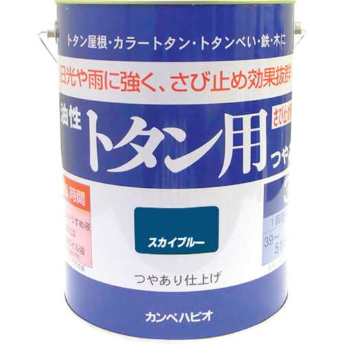 ALESCO(カンペハピオ) カンペ 油性トタン用 3L スカイブルー 130-5993の通販は 8,113円