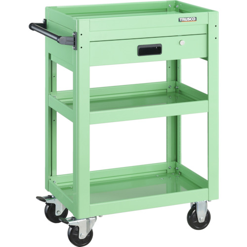 TRUSCO(トラスコ) ツールワゴン ドルフィン 600X400X903 1段引出 ヤンググリーン DLWS-963V-YGの通販は 39,494円