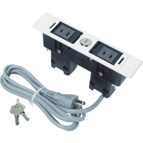 スガツネ工業 デスクトップマルチタップ DML型(210-020-482) DML-PP-L-WTの通販はその他家電