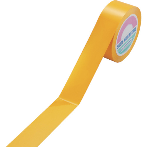 日本緑十字社 ガードテープ(ラインテープ) 黄 50mm幅×20m 再剥離タイプ 149043の通販は