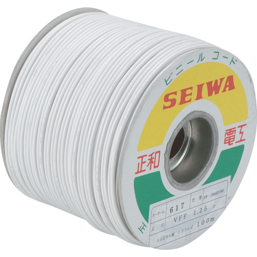 正和電工 平行線VFFビニールコード 100m 白 FF-100BD W 14,654円