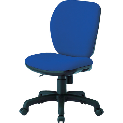 【直送】【代引不可】TOKIO(藤沢工業) オフィスチェア 肘なし ネイビー FST-77-NV