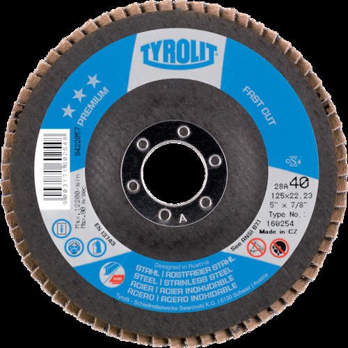TYROLIT(チロル) フラップディスク ファストカット 125mm #60 10枚 160242 6,736円