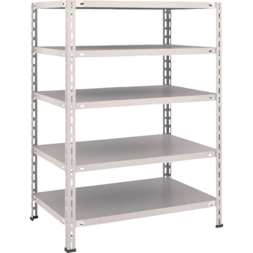 【直送】【代引不可】TRUSCO(トラスコ) 中棚ボルトレス軽量棚 893X618X1204 天地5段 L43W-15の通販は 16,399円