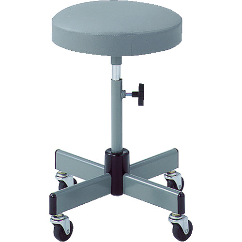 TRUSCO(トラスコ) 作業用チェア φ315XH460ー560 グレー L-60Cの通販は