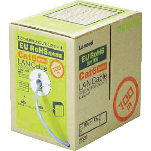 エレコム EURoHS指令準拠LANケーブル 100m リール巻 ブルー LD-CT6/BU100/RSの通販は