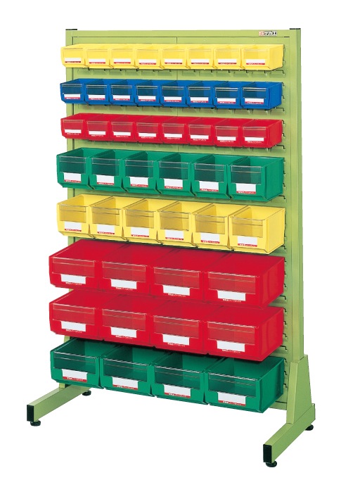 【直送】【代引不可】サカエ(SAKAE) パネルハンガー 固定式片面タイプボックス付 小24・小中12・中小12 960X460X1460 NFP-128の通販は 86,705円