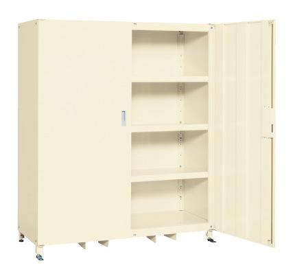 【直送】【代引不可】サカエ(SAKAE) スーパージャンボ保管庫 スチール扉 棚板耐荷重150kg 1220X670X1800 アイボリー SKS-156718MI 161,879円