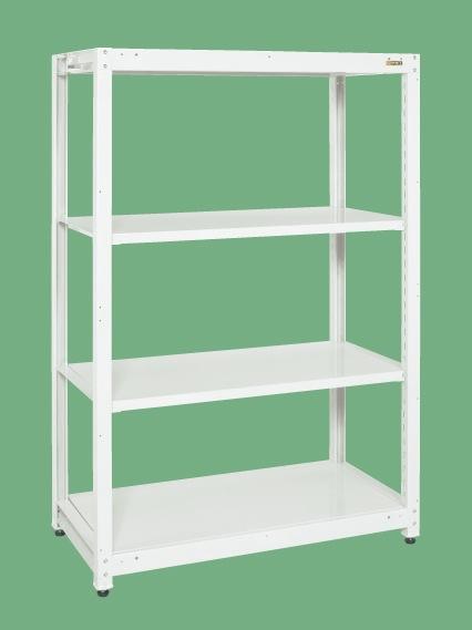 【直送】【代引不可】サカエ(SAKAE) スチールラック 1200X615X1800 4段 パールホワイト SLN-1254Wの通販は 86,002円