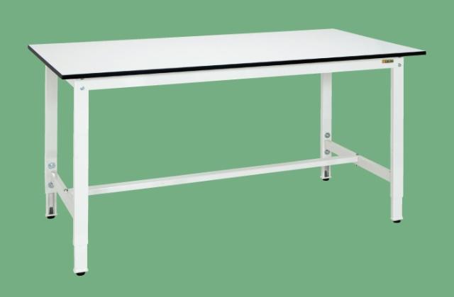 【直送】【代引不可】サカエ(SAKAE) 軽量高さ調整作業台 1800X900X800〜1000 パールホワイト TKK8-189LWの通販は