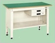 【直送】【代引不可】サカエ(SAKAE) 一人用作業台・高さ調整 1200X600X800〜1000 本体アイボリー サカエリューム天板ホワイト TCP-126BIVの通販は 87,044円