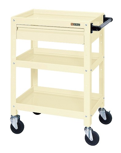 【直送】【代引不可】サカエ(SAKAE) ニューCSスペシャルワゴン(ゴム車・引出し付) CSSA-758CIの通販は 42,977円