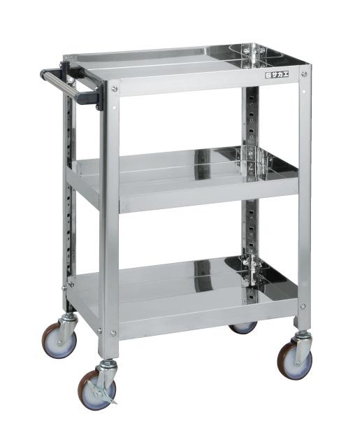 【直送】【代引不可】サカエ(SAKAE) ステンレススーパースペシャルワゴン(SUS430) SSW-442RSU4の通販は