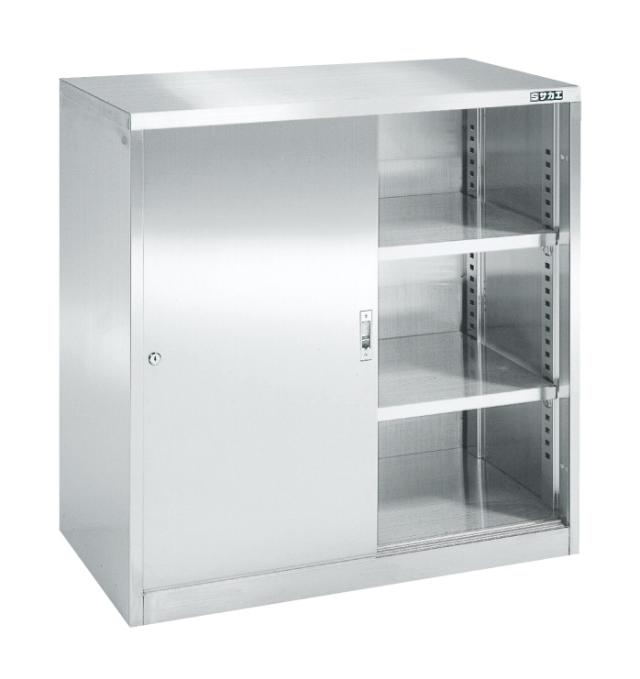 【直送】【代引不可】サカエ(SAKAE) ステンレス保管ユニット(引違い戸タイプ) SU-93Hの通販は 240,154円