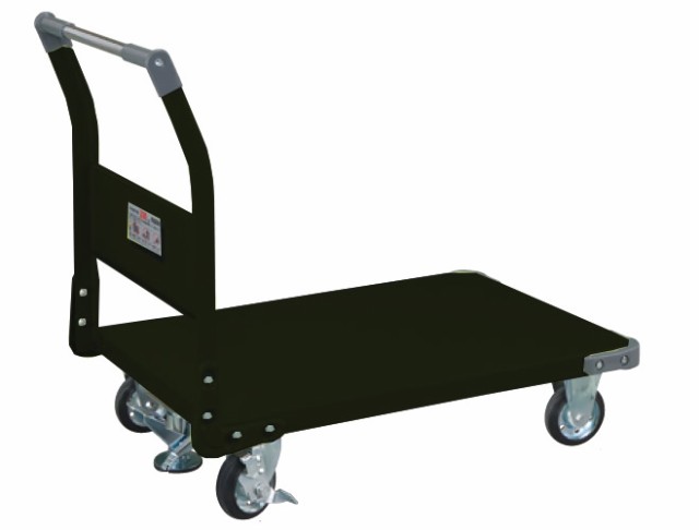 【直送】【代引不可】サカエ(SAKAE) 特製四輪車(固定ハンドルタイプ・フロアストッパー付) TAN-22FDの通販は