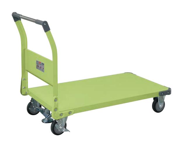 【直送】【代引不可】サカエ(SAKAE) 特製四輪車(固定ハンドルタイプ・フロアストッパー付) TAN-66NUFの通販は